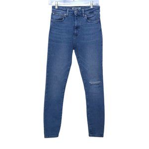 ZARA Skinny Jeans With Slit at the Knee. Size 6. #2-0196